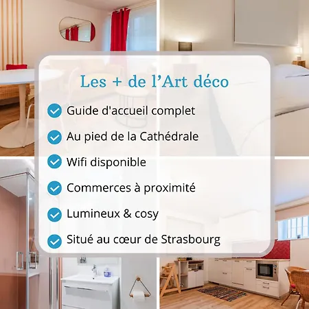 L'art Deco - Centre Cathedrale - Carre D'or - Commerces A Proximite Apartman Strasbourg